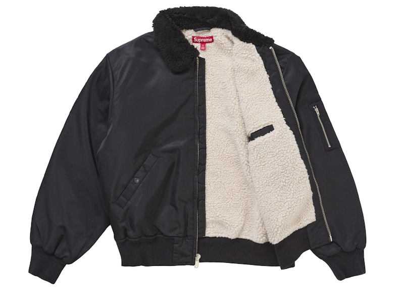 Supreme AOI Nylon Bomber Jacket Black 圖 2