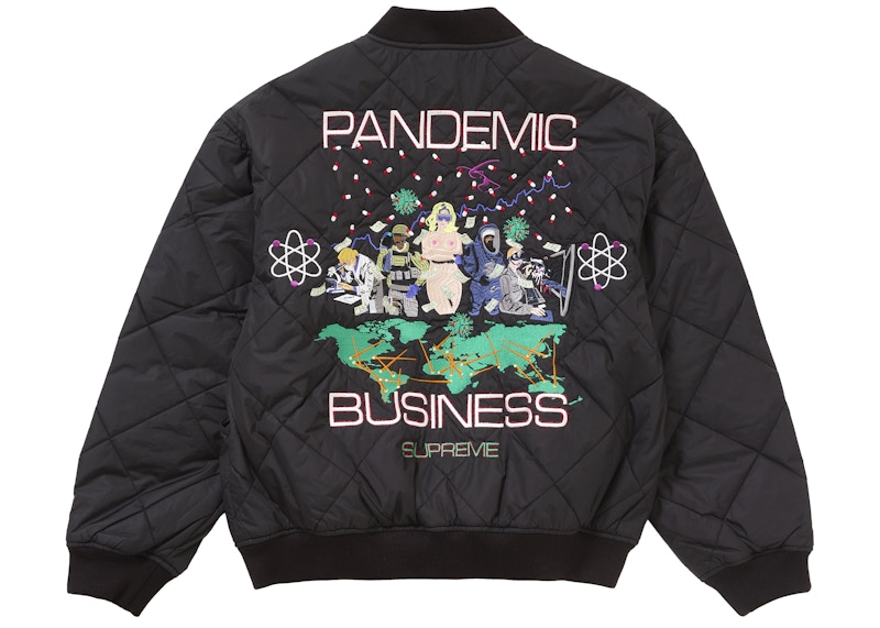 Supreme AOI Quilted Work Jacket Black