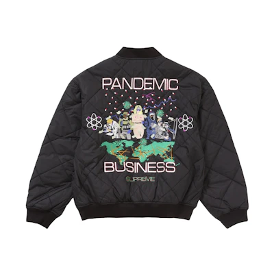 Supreme AOI Quilted Work Jacket Black