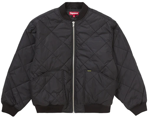 Supreme AOI Quilted Work Jacket Black Lookbook Supreme AOI Quilted Work Jacket Black