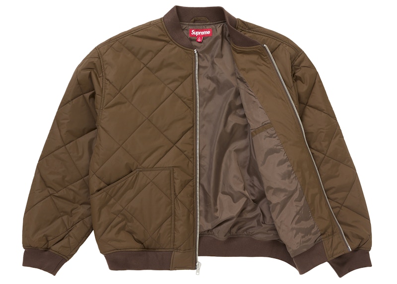 Supreme AOI Quilted Work Jacket Brown 圖 2