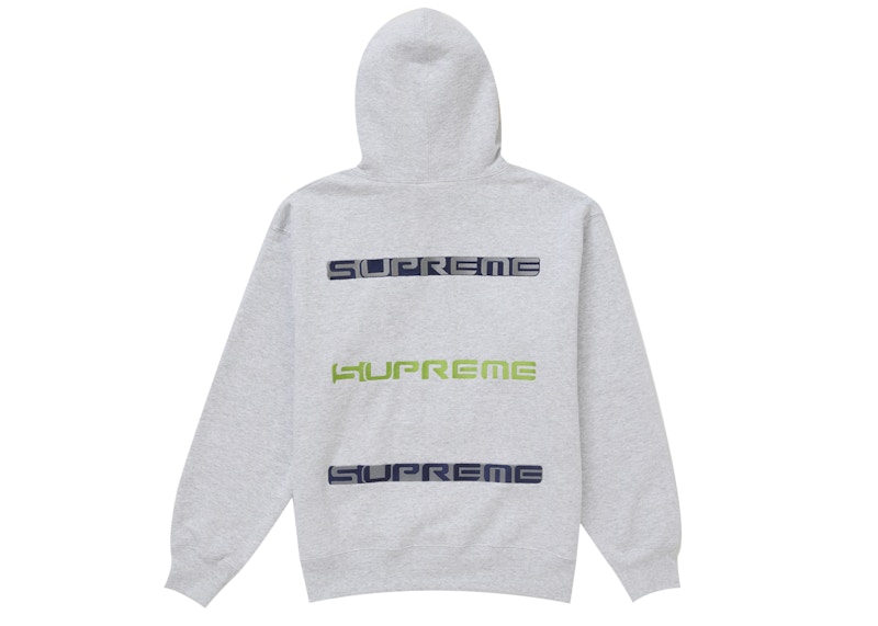Buy Supreme AOI叠加连帽卫衣 灰色