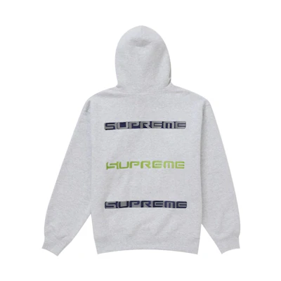 Supreme AOI Stacked Hooded Sweatshirt Ash Grey