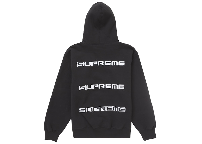Supreme AOI Stacked Hooded Sweatshirt Black