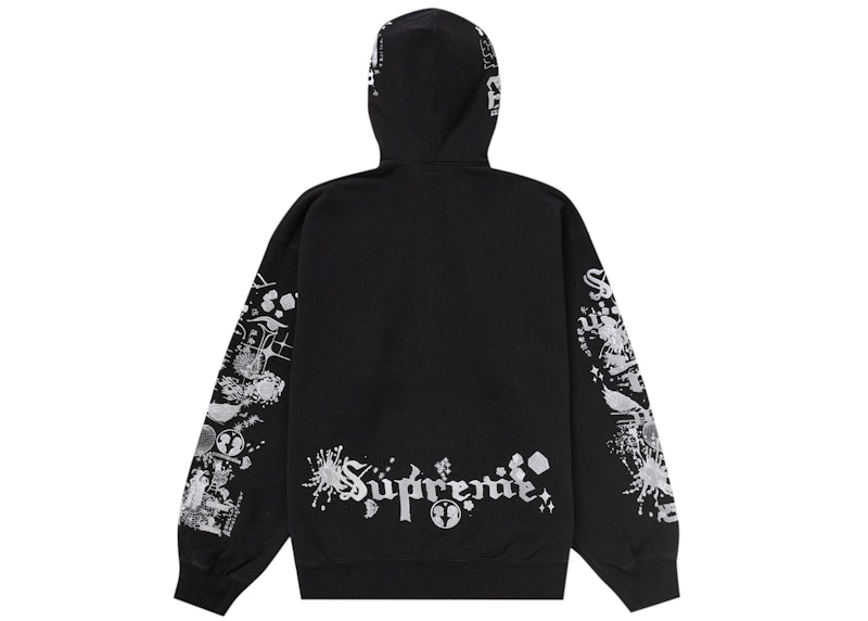 Supreme AOI Zip Up Hooded Sweatshirt Black 圖 2