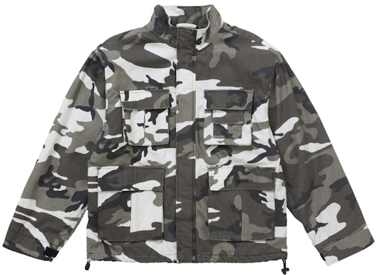 Supreme Aphex Twin Alpha Industries Chaqueta Cargo Snow Camo Lookbook Supreme Aphex Twin Alpha Industries Chaqueta Cargo Snow Camo