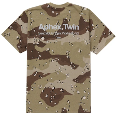 Supreme Aphex Twin Ambient Works Tee Chocolate Chip Camo Order Supreme Aphex Twin Ambient Works Tee Chocolate Chip Camo