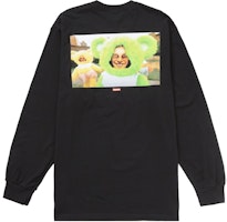 Supreme Aphex Twin Donkey Rhubarb L/S Tee Black Supreme Aphex Twin Donkey Rhubarb L/S Tee Black