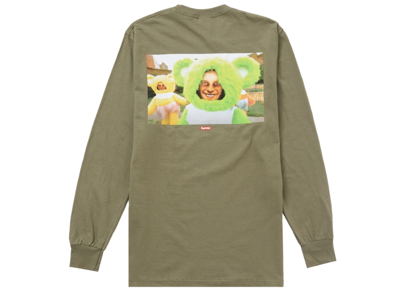 Supreme Aphex Twin Donkey Rhubarb L/S Tee Olive
