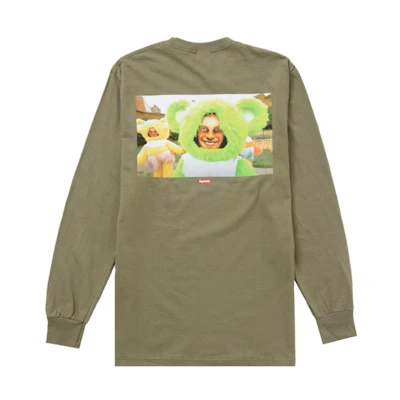 Supreme Aphex Twin Donkey Rhubarb L/S Tee Olive