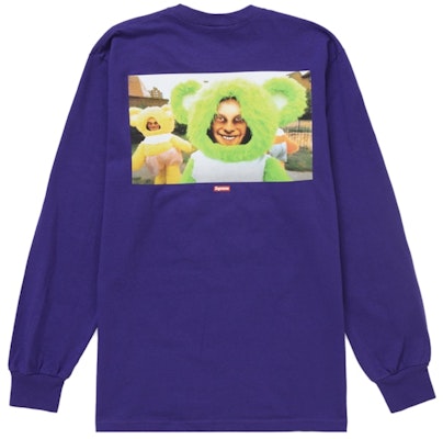 Supreme Aphex Twin Donkey Rhubarb L/S Tee Ungu Buy Supreme Aphex Twin Donkey Rhubarb L/S Tee Ungu