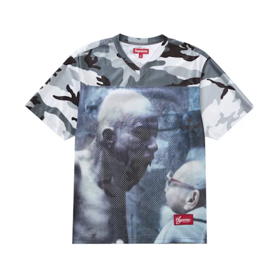 Supreme Aphex Twin Football Jersey Snow Camo
