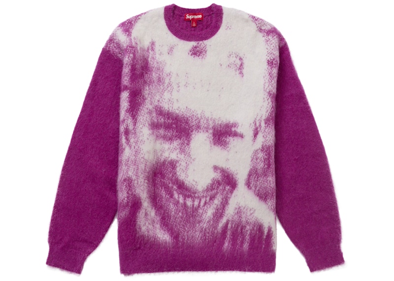Supreme Aphex Twin Mohair Sweater Fuchsia