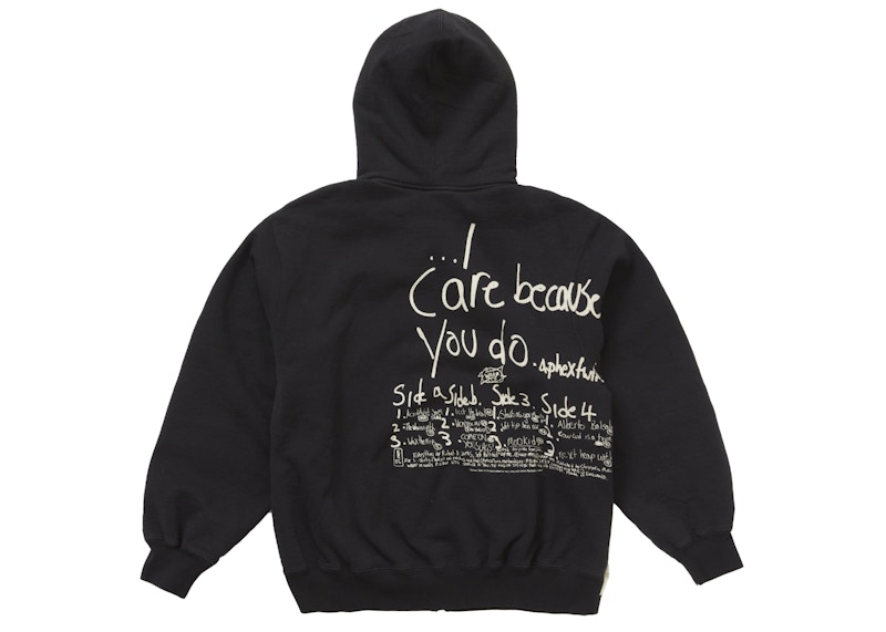 Supreme Aphex Twin Zip Up Hooded Sweatshirt Black 圖 3