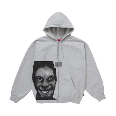 Supreme Aphex Twin Zip Up Hooded Sweatshirt Heather Grey