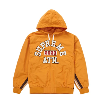 Supreme Appliqué Hooded Track Jacket Orange