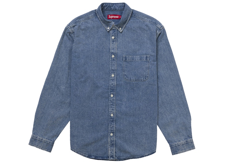 Supreme Applique Denim Shirt Indigo