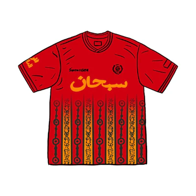 Supreme Arabic Logo Soccer Jersey Red