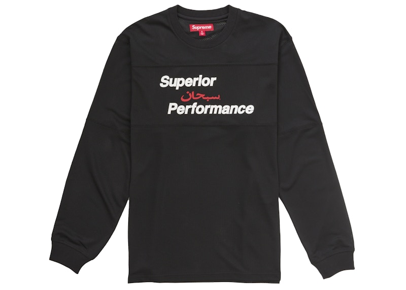 Supreme Arabic Mesh L/S Top Black