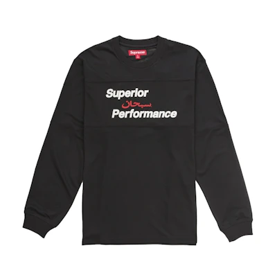 Supreme Arabic Mesh L/S Top Black