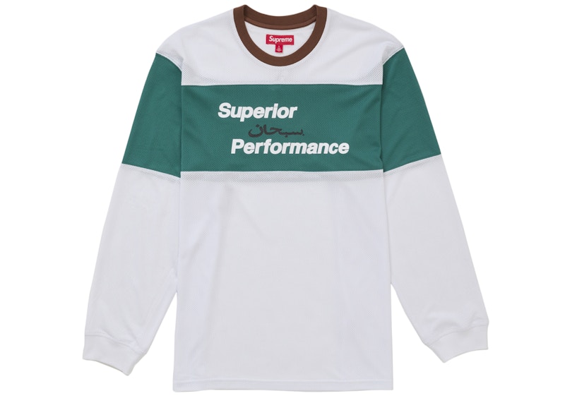 Supreme Arabic Mesh L/S Top White