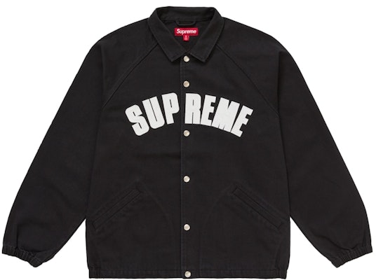 Supreme Arc Denim Coaches Jacket (SS25) Hitam Buy Supreme Arc Denim Coaches Jacket (SS25) Hitam