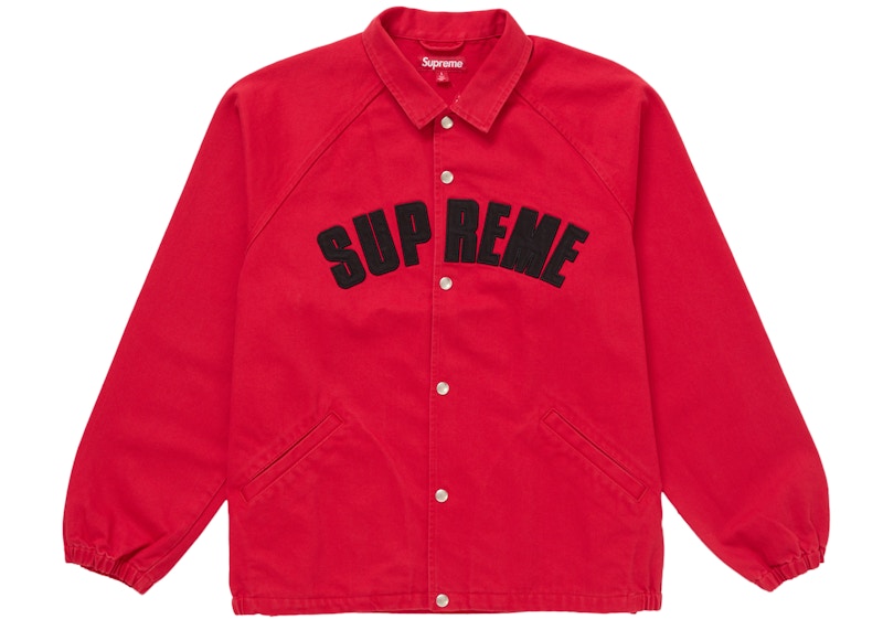 Supreme Arc Denim Coaches Jacket (SS25) Red