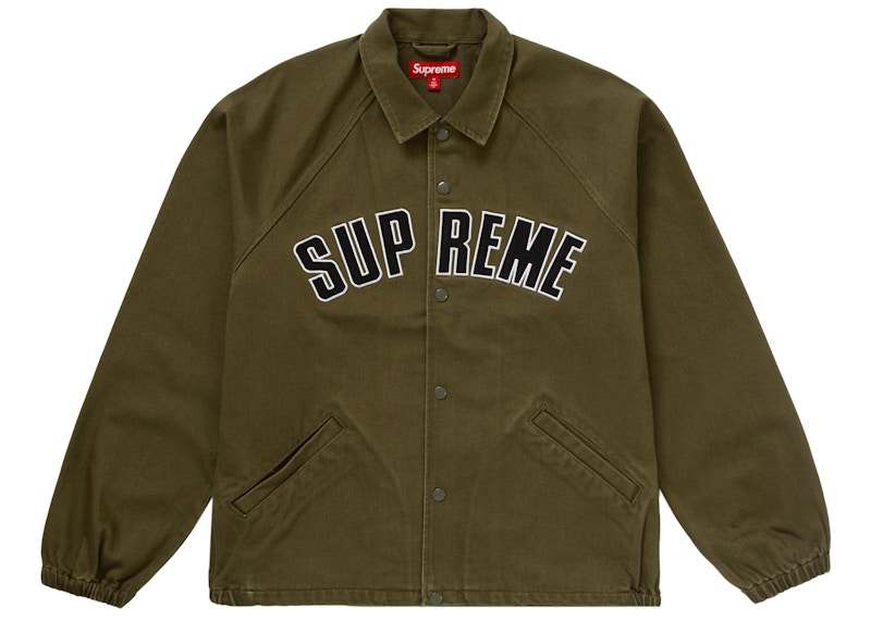 Supreme Arc Denim Coaches Jacket Olive