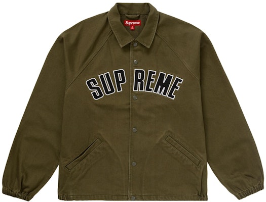 Supreme Arc Denim Coaches Jacket Hijau Zaitun Buy Supreme Arc Denim Coaches Jacket Hijau Zaitun