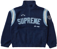 Supreme Arc Half Zip Fleece Pullover Navy