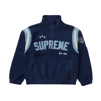 Supreme Arc Half Zip Fleece Pullover Navy