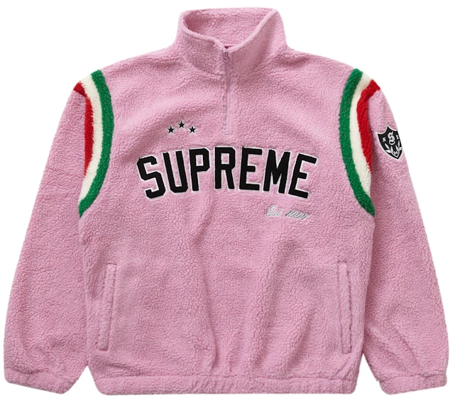 supreme-arc-half-zip-fleece-pullover-pink