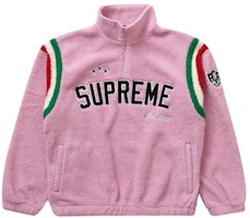 Supreme Arc Half Zip Fleece Pullover Pink Supreme Arc Half Zip Fleece Pullover Pink
