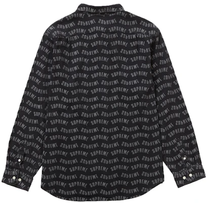 至高弧形提花牛仔襯衫 黑色 Order 至高弧形提花牛仔襯衫 黑色