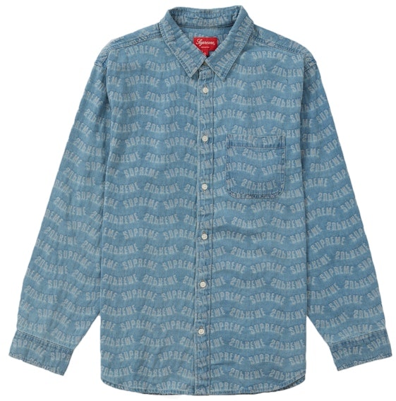 supreme-arc-jacquard-denim-shirt-blue