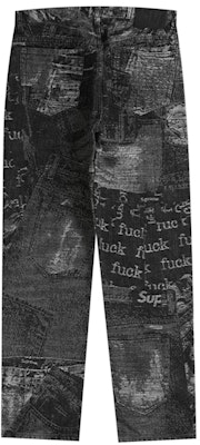 Supreme Archive Denim Jacquard Regular Jean Black Order Supreme Archive Denim Jacquard Regular Jean Black