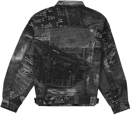 Supreme Archive Denim Jacquard Trucker Jacket Black Order Supreme Archive Denim Jacquard Trucker Jacket Black