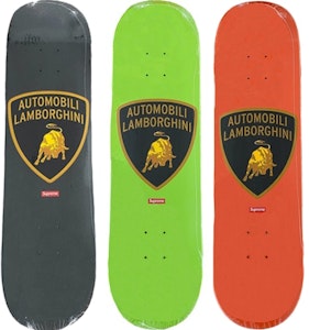 슈프림 x 람보르기니 스케이트보드 데크 블랙/라임/오렌지 세트
Buy 슈프림 x 람보르기니 스케이트보드 데크 블랙/라임/오렌지 세트
