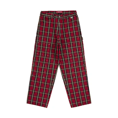 Supreme b.b. Simon Quilted Double Knee Painter Pant Plaid