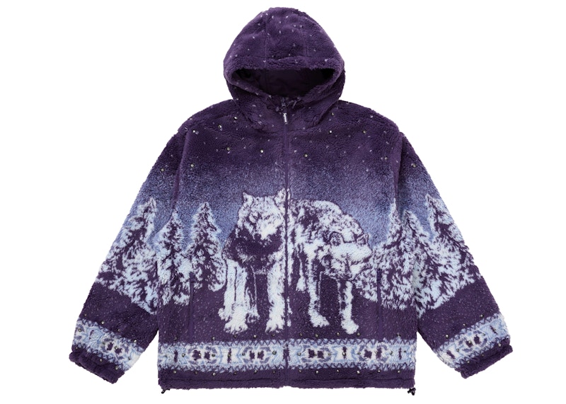 Supreme b.b. Simon Reversible Hooded Fleece Jacket Purple