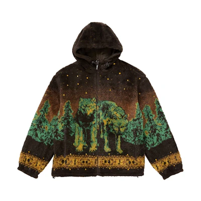 Supreme b.b. Simon Reversible Hooded Fleece Jacket Brown