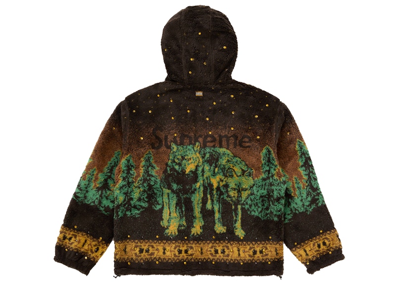 Lookbook Supreme b.b. Simon 雙面連帽法蘭絨外套 棕色