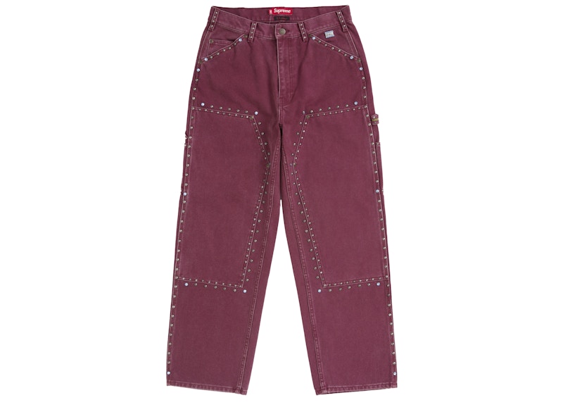 Supreme b.b. Simon Studded Double Knee Painter Pant Burgundy