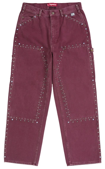 supreme-b-b-simon-studded-double-knee-painter-pant-burgundy