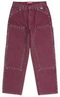 Supreme b.b. Simon Studded Double Knee Painter Pant Burgundy Supreme b.b. Simon Studded Double Knee Painter Pant Burgundy
