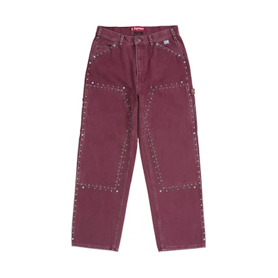 Supreme b.b. Simon Studded Double Knee Painter Pant Burgundy