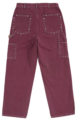 Supreme b.b. Simon Studded Double Knee Painter Pant Burgundy Order Supreme b.b. Simon Studded Double Knee Painter Pant Burgundy