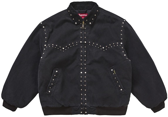 シュプリーム b.b. サイモン スタッズ ワークジャケット ブラック Buy シュプリーム b.b. サイモン スタッズ ワークジャケット ブラック