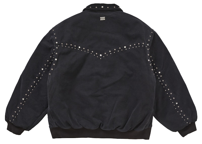 Order シュプリーム b.b. サイモン スタッズ ワークジャケット ブラック