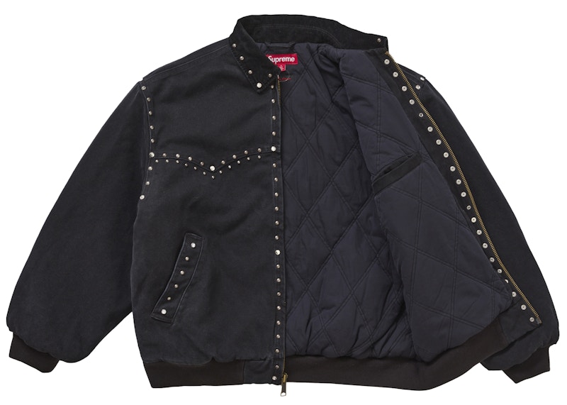 Lookbook シュプリーム b.b. サイモン スタッズ ワークジャケット ブラック